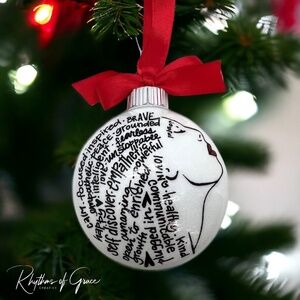 Christmas Ornament: Words of Affirmation – Spread Positivity and Holiday Cheer!
